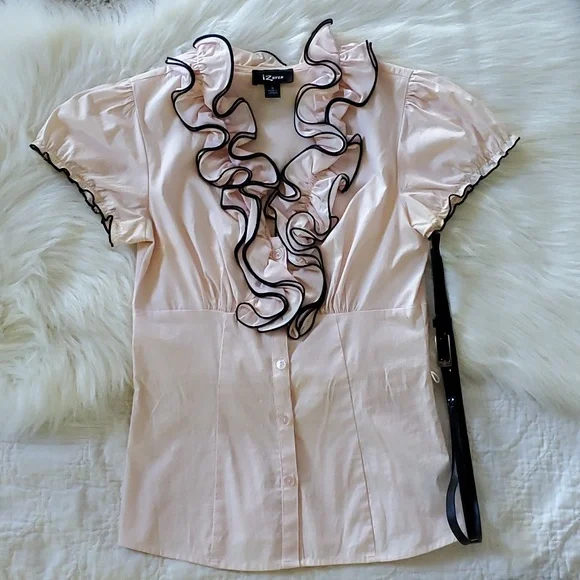 iz byer ruffly blouse - Picture 3 of 10